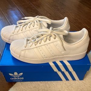 White Adidas Originals Superstar